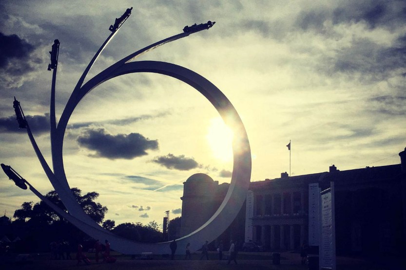 2017 Goodwood FoS sculpture by Gerry Judah