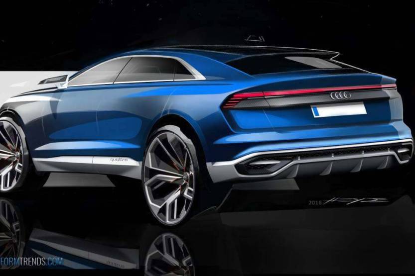 Audi Q8 concept sketch by Sascha Heyde
