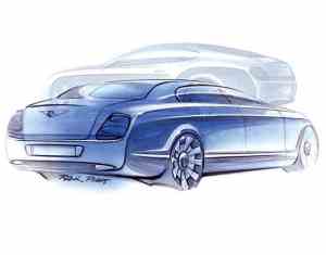 Bentley Flying Spur sketch by Raul Pires