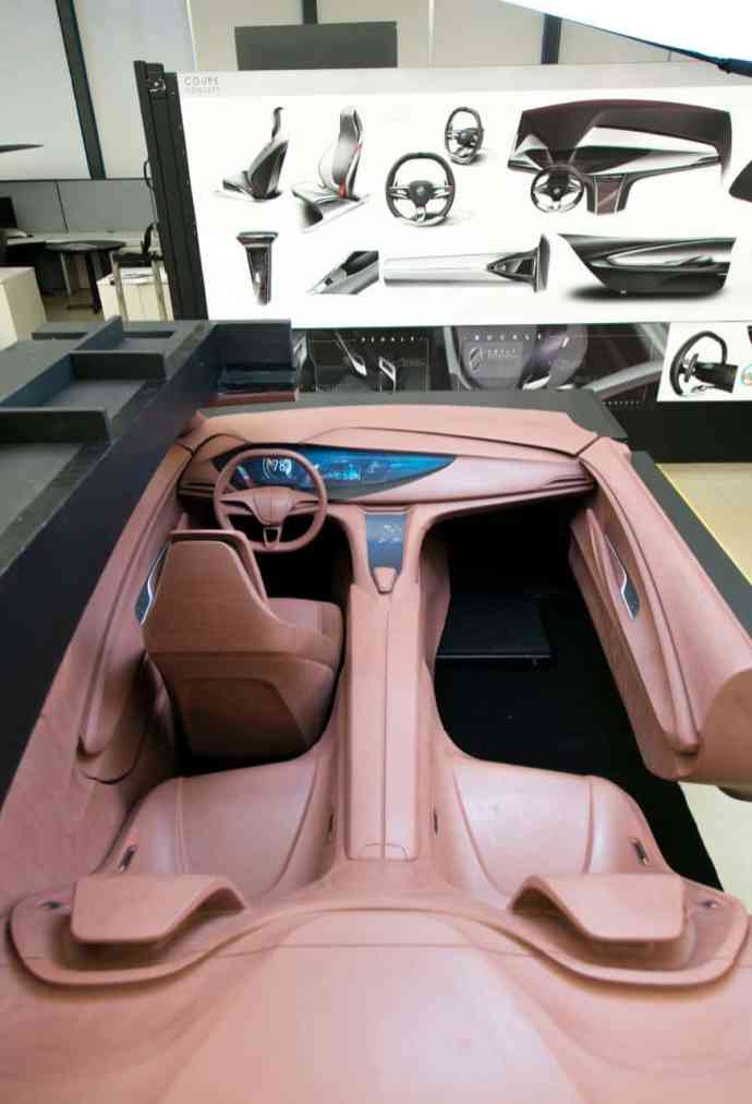 Buick Avista concept interior clay buck