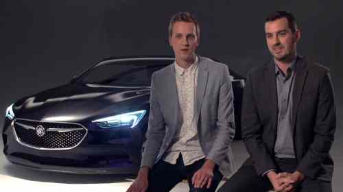 Buick Avista concept interior designers John McDougall (left) and Aaron Stich