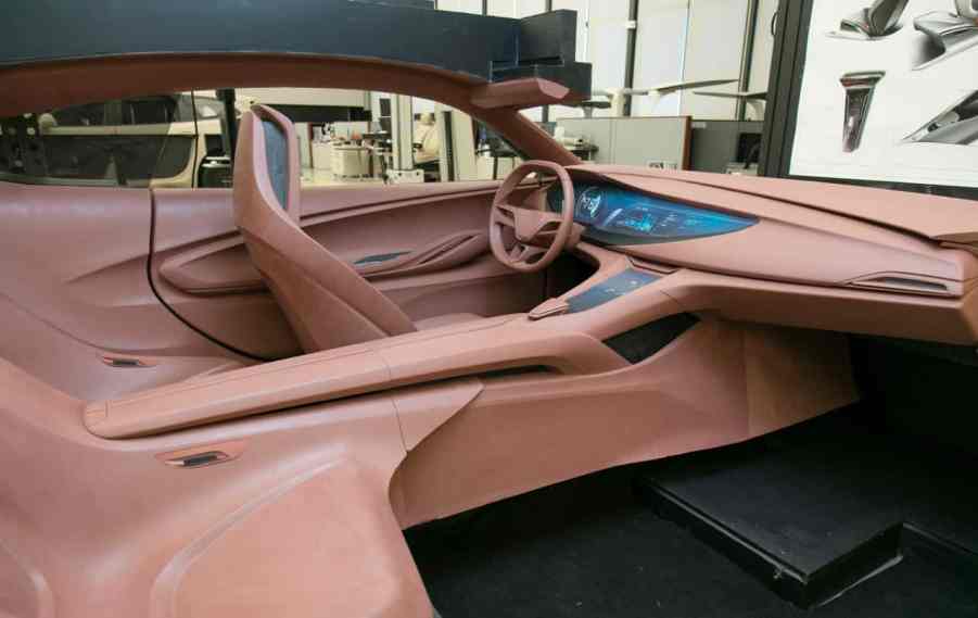 Buick Avista concept interior clay buck