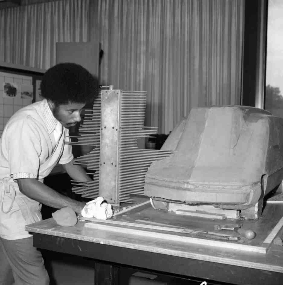 Ed Welburn during his Sculpting Internship at GM Design (1971)