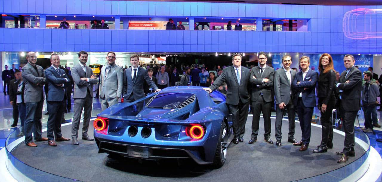 The Ford GT and the design team, the 2015 EyesOn Design's Best Production Award winner