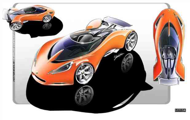 Lotus 'Hot Wheels' concept (2007) sketches by Steve Cryns