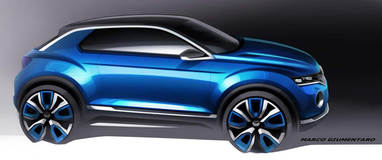 Volkswagen T-ROC concept sketches