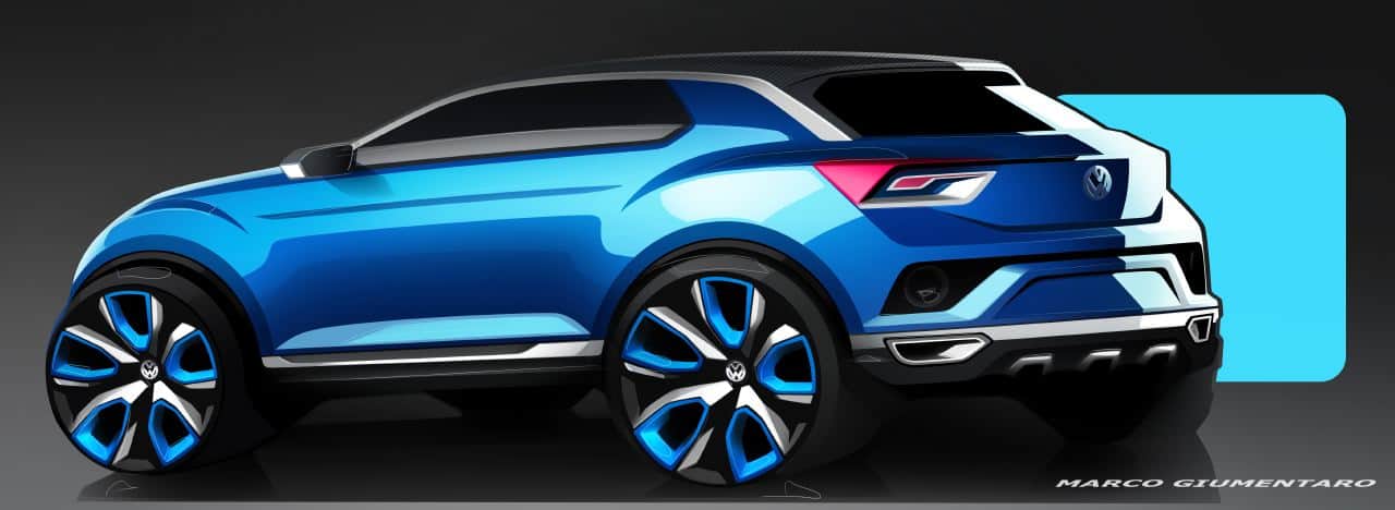 Volkswagen T-ROC concept sketches