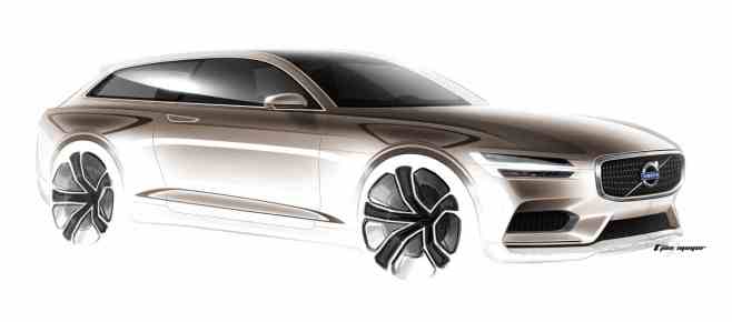 Volvo Concept Estate exterior sketch
