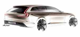 Volvo Concept Estate exterior sketch