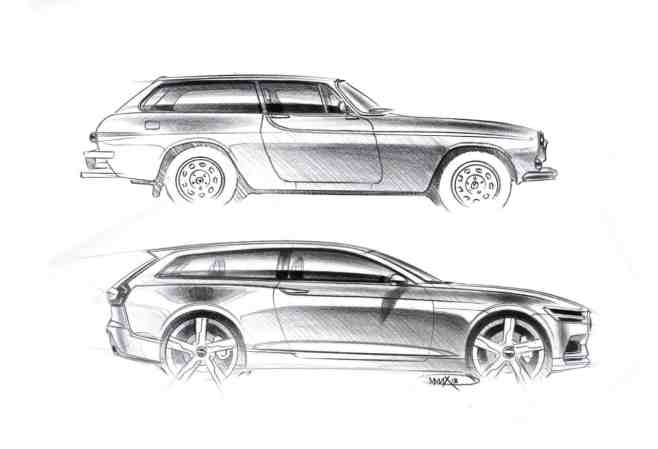 Volvo Concept Estate and ES 1800 sketch