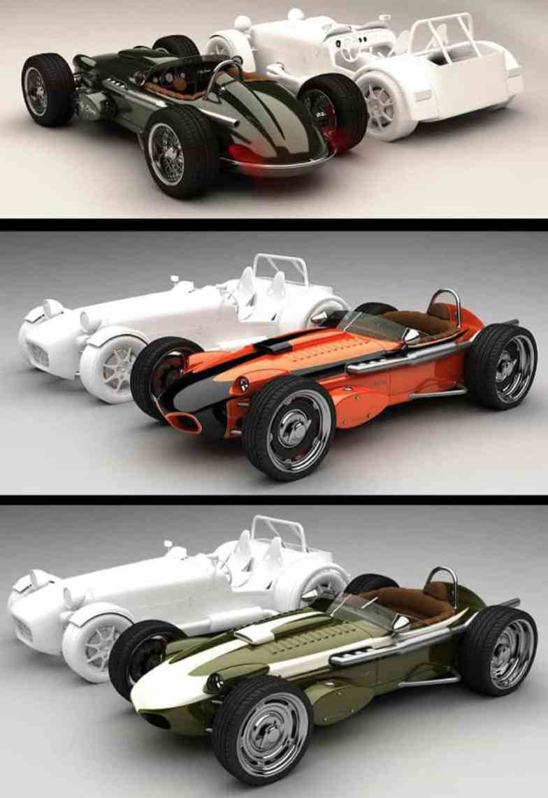 Zolland Design's 7 rebodied as Indy racer